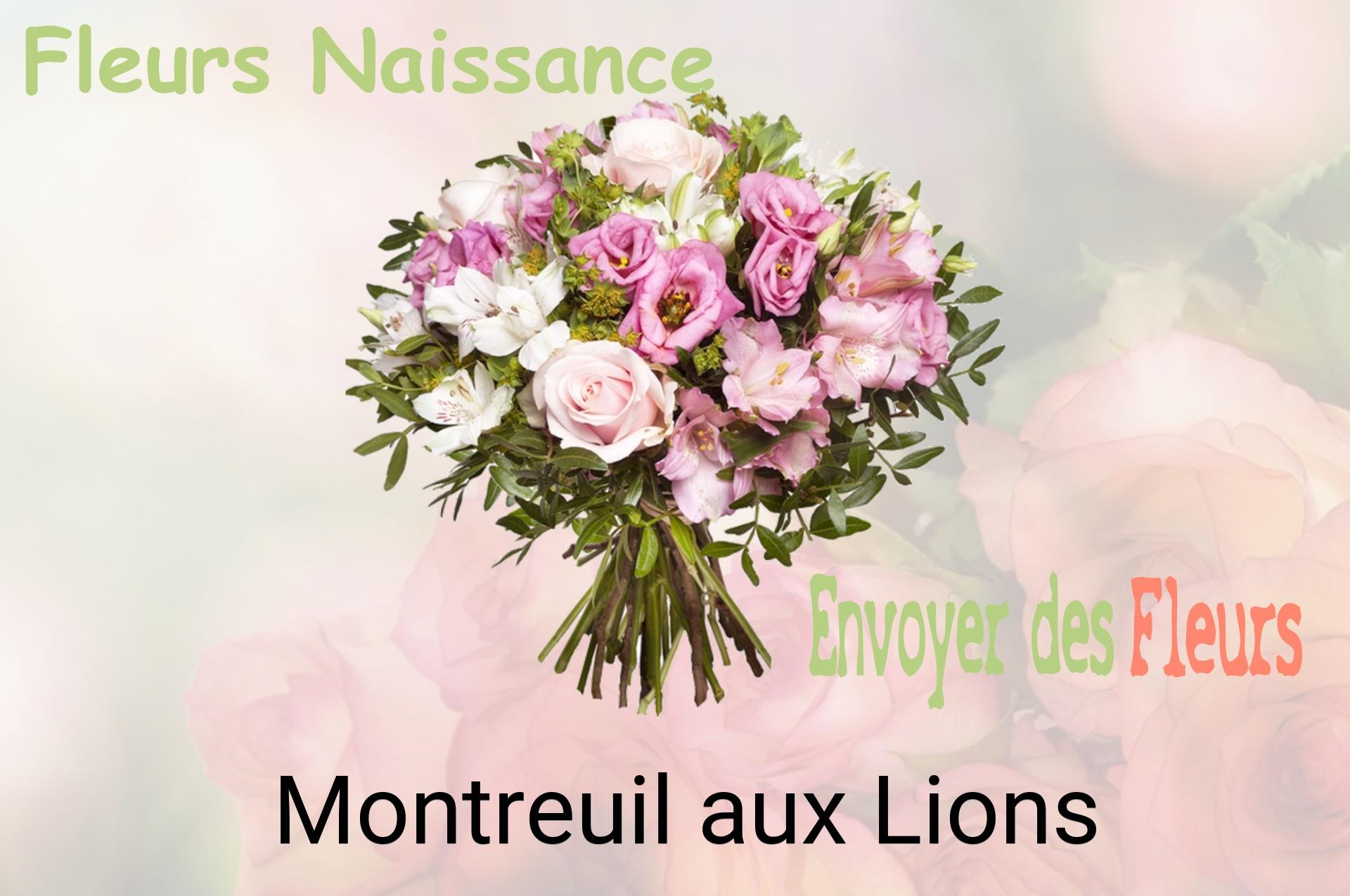 Bouquet de fleurs de naissance livré à Montreuil-aux-Lions