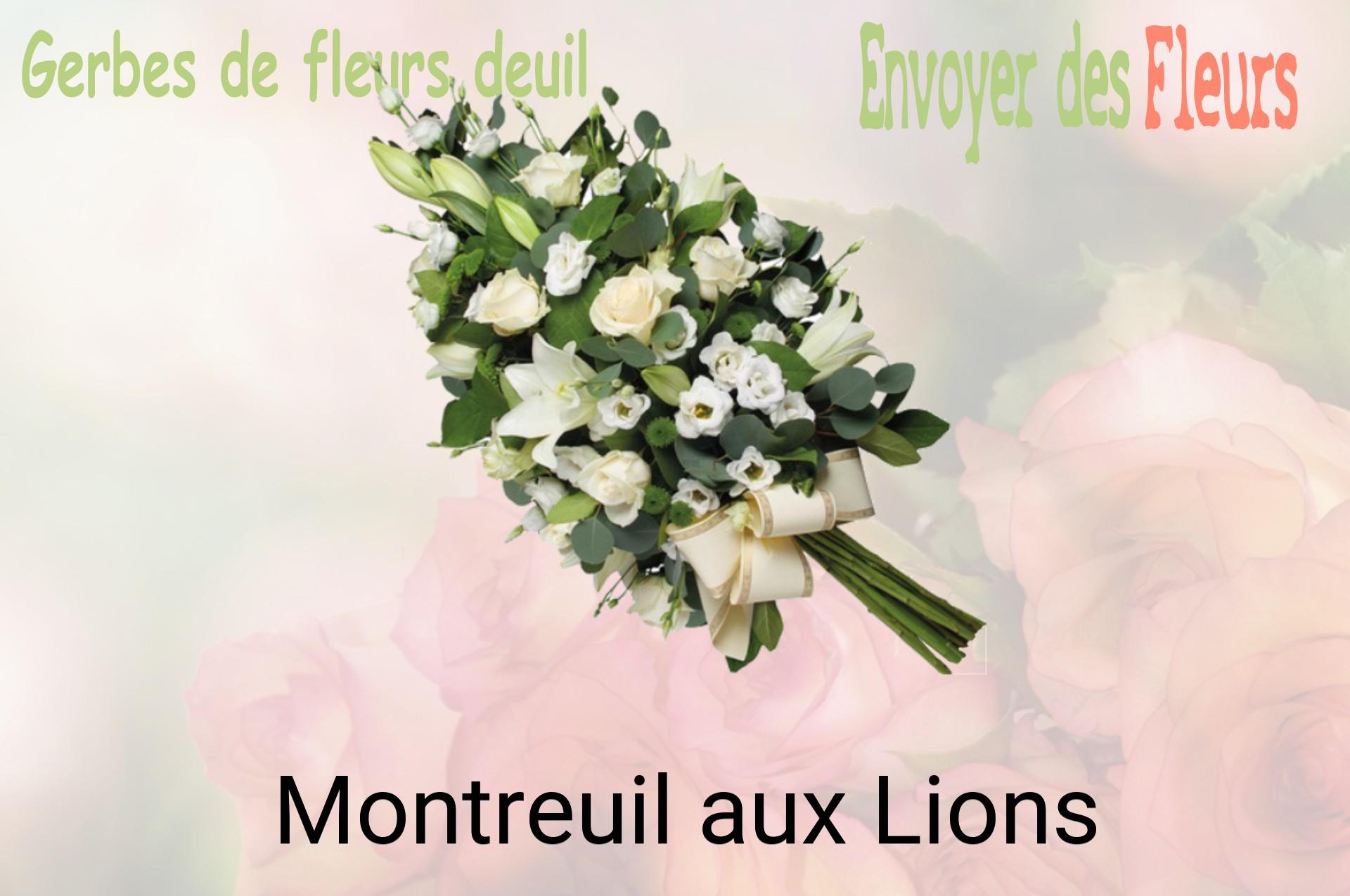 Gerbe de fleurs de deuil livrée à Montreuil-aux-Lions